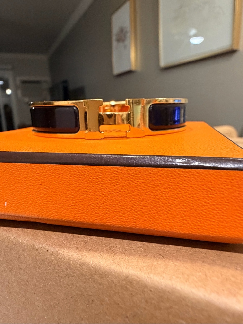 Hermès Clic H Bracelet (Black)